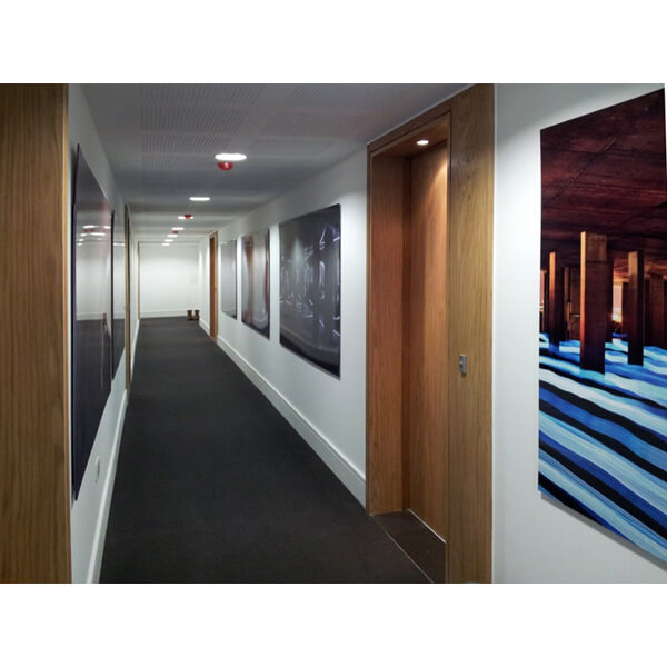 American White Oak Doorsets in the Communal Corridor at Clapham One, London