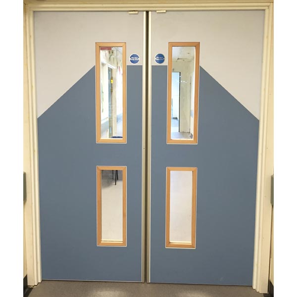 Laminate doors with PVC face protection at The Children's Hospital Sheffield