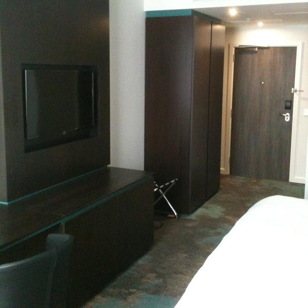 Egger Laminate Doorsets for this concept bedroom for a luxury hotel in Leeds