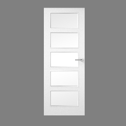 5 Light 5 Panel Glazed (Smooth)