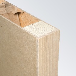 MDF Substrate, Softwood Frame, Hollow Core, Lipped Long Edges (Exposed) 