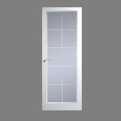 Manhattan 10 Light White Leaded