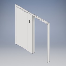 Side Panel Portal with Integrated Riser Door