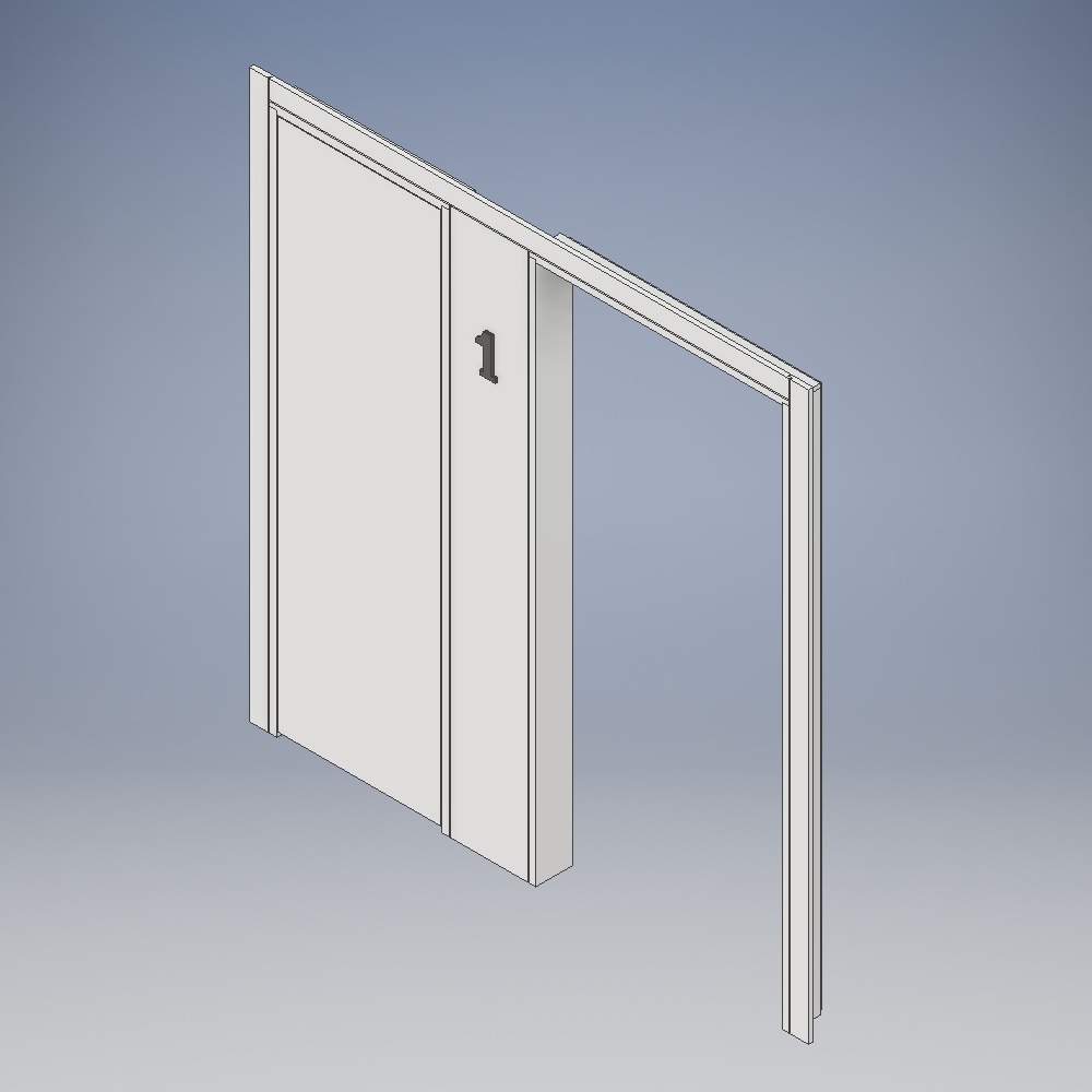 Side Panel Portal with Integrated Riser Door